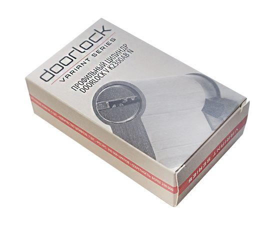 Цилиндр DOORLOCK V K2300AB N серия Variant, никелированный, 45x45 мм, кл/пов. кнопка, 5 перф.ключей 79092 – изображение 4