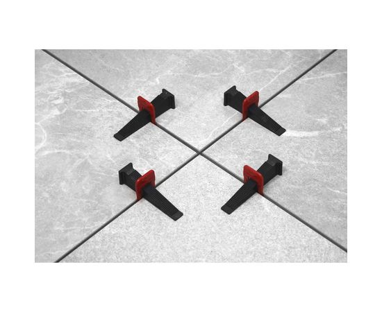 Система выравнивания плитки (зажимы 100 шт; 2 мм) TLS-Profi TLS12020 – изображение 5