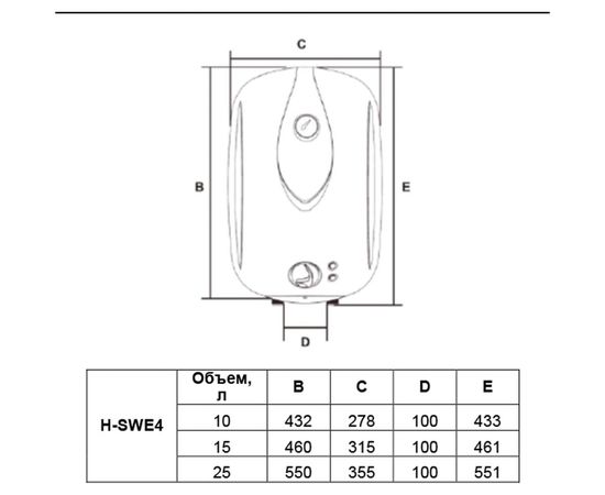 Накопительный водонагреватель Hyundai H-SWE4-25V-UI102 – изображение 7
