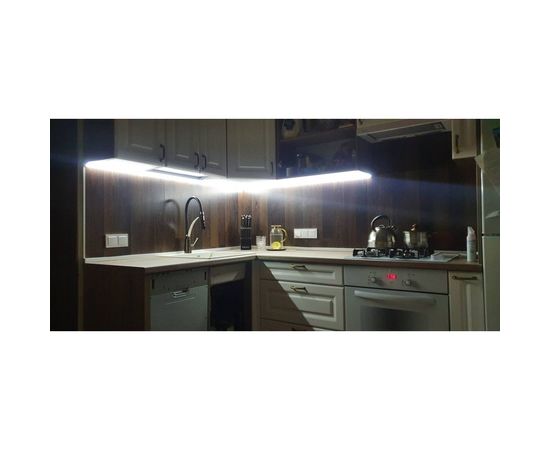 Алюминиевый угловой профиль Apeyron накладной для светодной ленты, широкий рассеиватель 1 м СПУ1616-А 08-08 – изображение 10