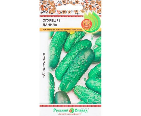 Семена РУССКИЙ ОГОРОД Огурец Данила F1 12 шт. 301550 