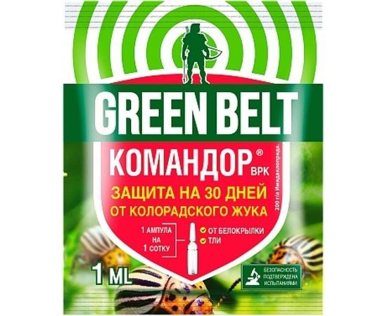 Средство от насекомых-вредителей флакон Грин Бэлт Командор, 1 мл 01-528 