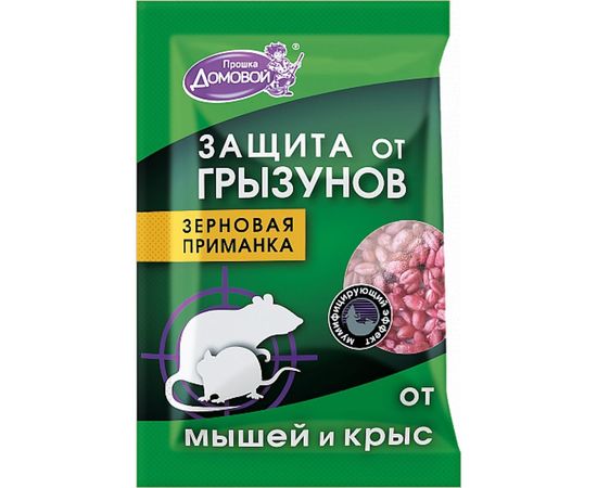 Зерно от грызунов Домовой Прошка пакет 40 УТ-00007538 