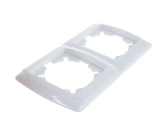 Рамка UNIVersal Маргарита 2-х местная, горизонтальная, белый МР002Г 