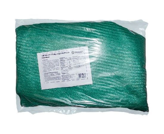 Широкая сетка от птиц Ресурс Удачников 4х5 м, 35г/м2, зеленая 21410 