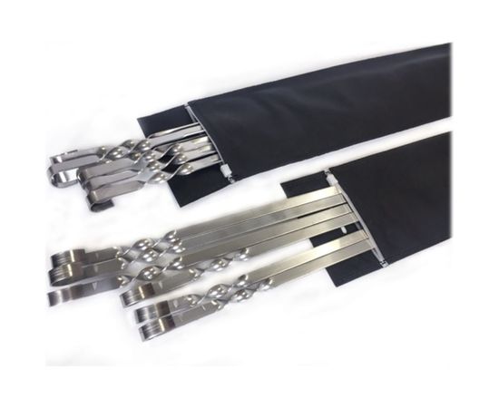 Набор плоских шампуров Домашний Сундук в чехле, 6 штук ДС-177 