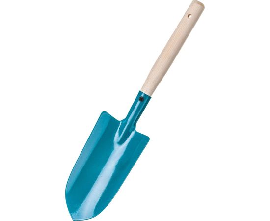 Большой посадочный совок с деревянной ручкой Gigant сталь GLS-03 