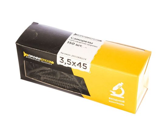 Саморезы с потайной головкой Профикреп кр/ш оксидир., 3,5х45 150 шт 2033906234 – изображение 2