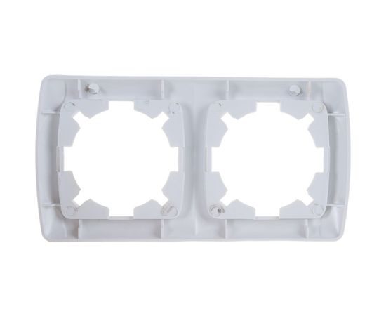 Рамка UNIVersal Маргарита 2-х местная, горизонтальная, белый МР002Г – изображение 2