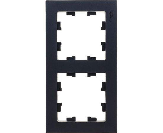 Рамка Schneider Electric ATLASDESIGN, 2-постовая, универсальная, карбон, ATN001002 – изображение 2