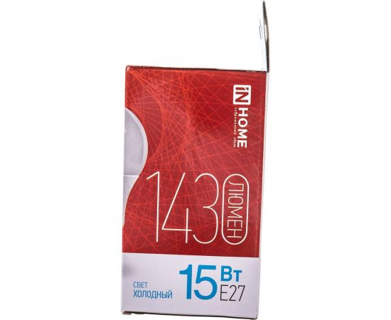 Светодиодная лампа IN HOME LED-A60-VC 15Вт 230В Е27 6500К 1350Лм 4690612020280 – изображение 3