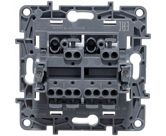 Проходной механизм выключателя Legrand 2-кл. СП Etika 10А IP20 антрацит Leg 672612 1066888 – изображение 3