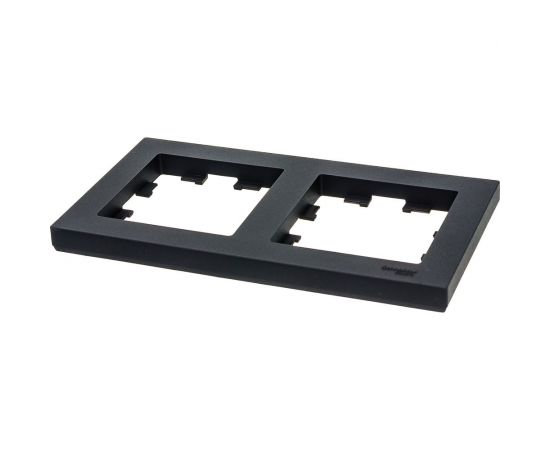 Рамка Schneider Electric ATLASDESIGN, 2-постовая, универсальная, карбон, ATN001002 – изображение 4