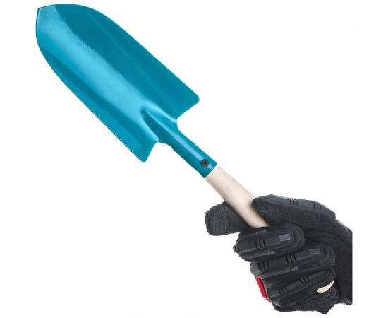 Большой посадочный совок с деревянной ручкой Gigant сталь GLS-03 – изображение 7