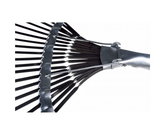 Пластинчатые веерные грабли с деревянным черенком Gigant 20 зубьев, оцинкованные GFE-01 – изображение 7