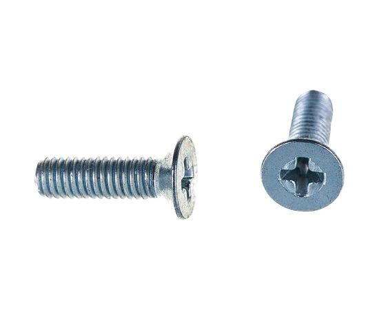 Винт Tech-Krep DIN965 с потайной головкой, оцинкованный М3х10 30 шт - пакет 126584 