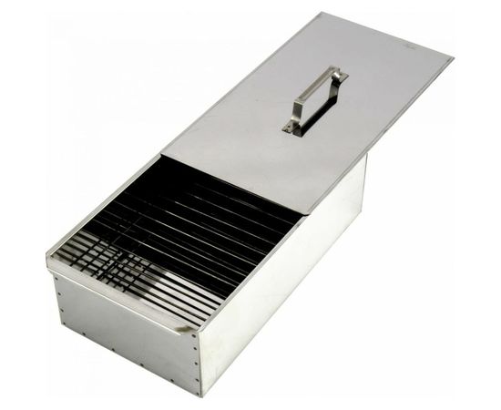 Двухъярусная коптильня с поддоном PALISAD 420x270x175 мм, нержавеющая сталь, 0.8 мм 69528 