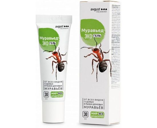 Экологичное средство для уничтожения всех видов муравьев Avgust Муравьед, гель, 30 мл 42000454 