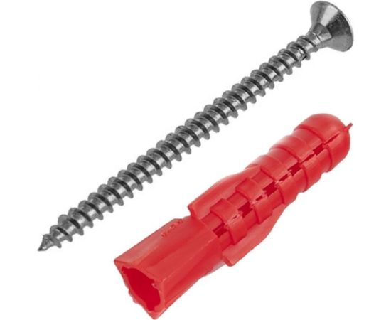 Саморез ШУц Tech-Krep 3,5х50 потайная головка + трехсегментный дюбель 6х35 24 шт - пакет 112938 