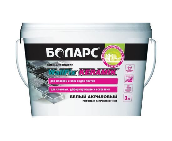 Клей для плитки БОЛАРС WallFix KERAMIK 3 кг 00000030933 