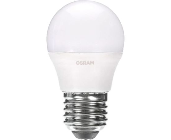 Светодиодная лампа OSRAM LED STAR, P, шар, 6.5Вт, E27, 550 Лм, 6500 К, холодный белый свет 4058075467767 