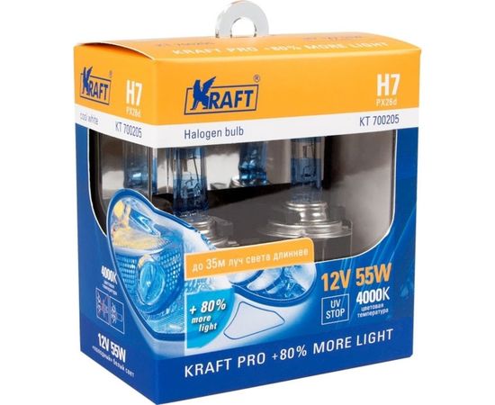 Автолампа KRAFT H7 12v 55w PX26d Pro KT 700205 