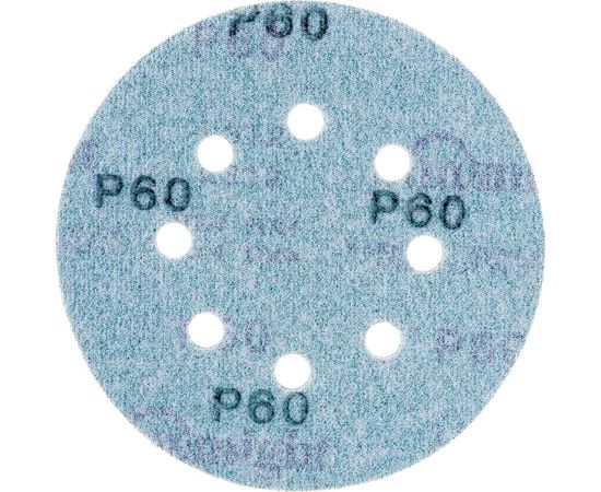 Круг шлифовальный FILM L312T (5 шт; 125 мм; на липучке; 8 отв; зелёный; P60) SUNMIGHT 53205R – изображение 2