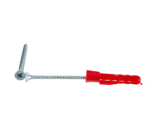 Саморез ШУц Tech-Krep 3,5х50 потайная головка + трехсегментный дюбель 6х35 24 шт - пакет 112938 – изображение 2