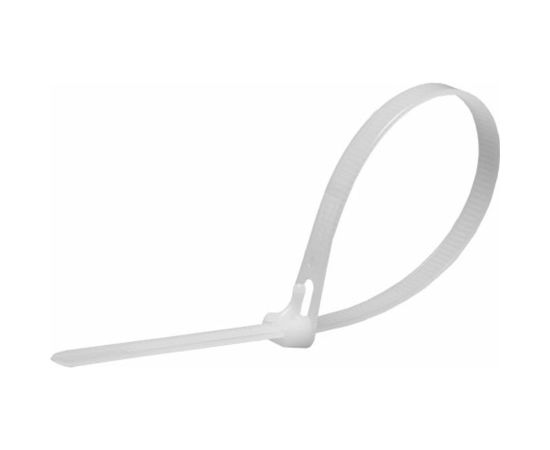 Нейлоновый многоразовый хомут STEKKER 8x250 мм, белый, NYCT80-250 39083 – изображение 2