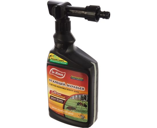 Эжектор концентрат от муравьев, клещей и других ползающих насекомых Dr.Klaus 1 л DK06230011 – изображение 2