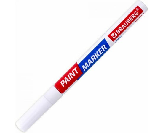 Лаковый маркер-краска BRAUBERG EXTRA paint marker 2 мм, белый, улучшенная нитро-основа, 151967 – изображение 3
