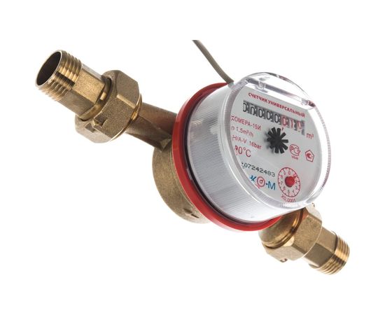 Счетчик воды ЭКО-М ЭКОМЕРА-15 импульсный универсальный антимагнитный Э-15УИ-110-СК – изображение 3
