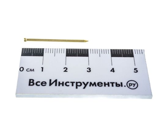 Финишный латунированный гвоздь 1.4х30, 50шт - пакет Tech-Krep 104056 – изображение 3
