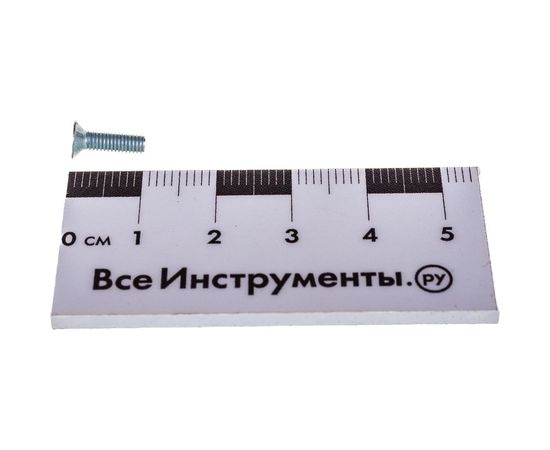 Винт Tech-Krep DIN965 с потайной головкой, оцинкованный М3х10 30 шт - пакет 126584 – изображение 3