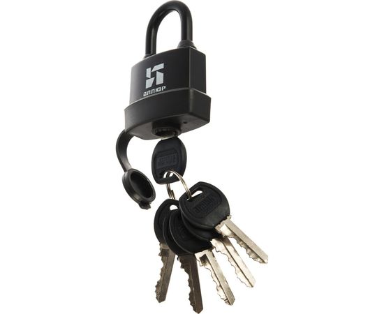 Навесной замок Аллюр ВС1Ч-374П черный пластик 3354 – изображение 4