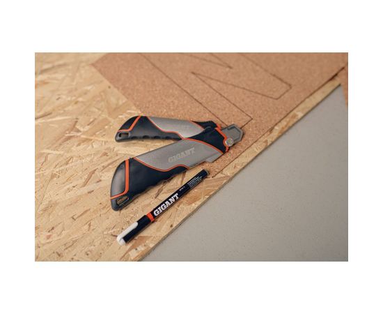 Строительный нож 25 мм, в металлическом корпусе с винтовым фиксатором Gigant GWK 629 – изображение 5