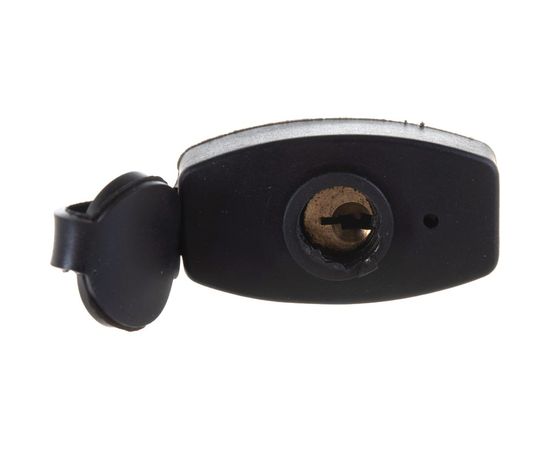 Навесной замок Аллюр ВС1Ч-374П черный пластик 3354 – изображение 7