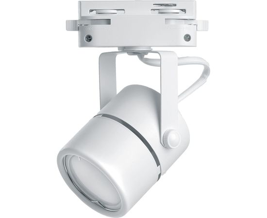 Трековый однофазный светильник на шинопровод FERON GU10, AL191, 50W, 230V, белый 41591 