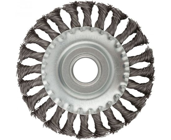 Корщетка дисковая прямая (125х22 мм; стальная проволока) для УШМ КУРС 39030 