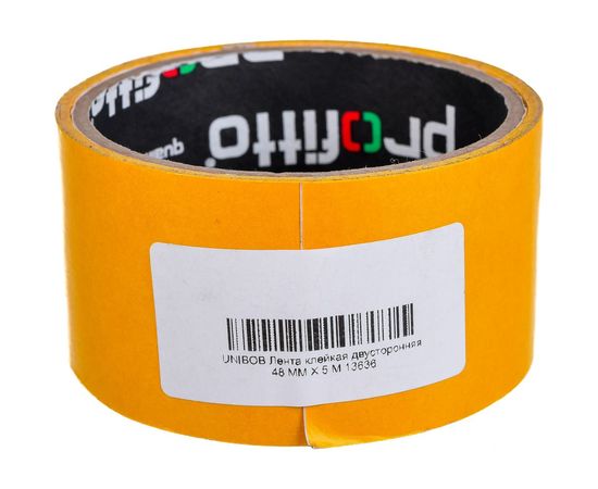 Двусторонняя клейкая лента UNIBOB 48 мм х 5 м 13636 