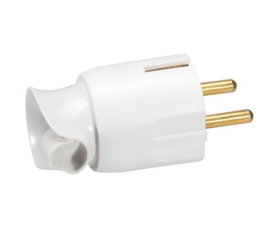 Вилка Legrand 2К+З белая 50172 