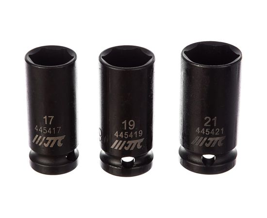 Набор головок ударных тонкостенных (1/2""; 17-21 мм) 3 шт. JTC JTC-J403B 