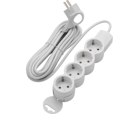 Удлинитель duwi 4 гнезда, без выключателя, с землей, 5 м 32013 7 – изображение 2
