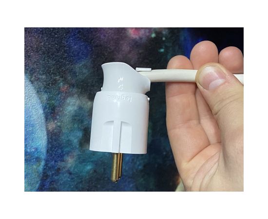 Вилка Legrand 2К+З белая 50172 – изображение 2