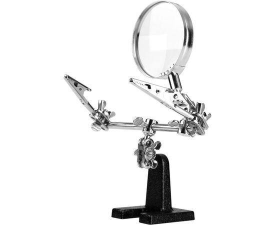 Держатель прецизионный с зажимами и лупой HT18 62 мм DEKO 065-0925 – изображение 2