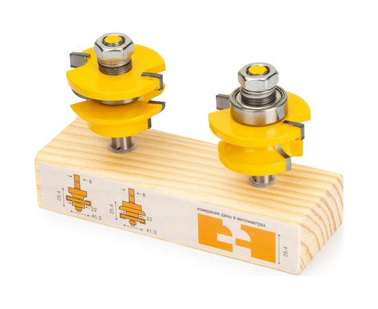 Набор комбинированных рамочных фрез 2 шт VIRA L553376 – изображение 2