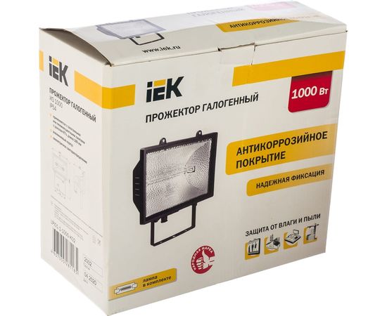 Светильник IEK ИО-1000w черный IP54 IEK LPI01-1-1000-K02 – изображение 2