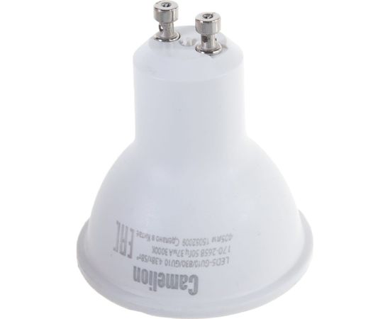 Светодиодная лампа Camelion, LED5-GU10 830, GU10, 5Вт, 220В 10956 – изображение 2