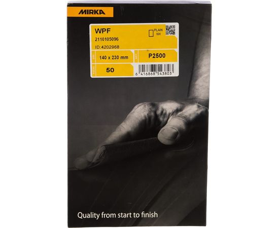 Бумага шлифовальная водостойкая (140х230 мм; Р 2000) MIRKA 2111105095 – изображение 3