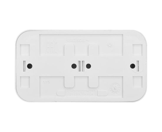 Розетка Bylectrica 2-местная ОУ с заз.конт. со шторкой, серия ПРАЛЕСКА, белый, РА16-274 – изображение 3